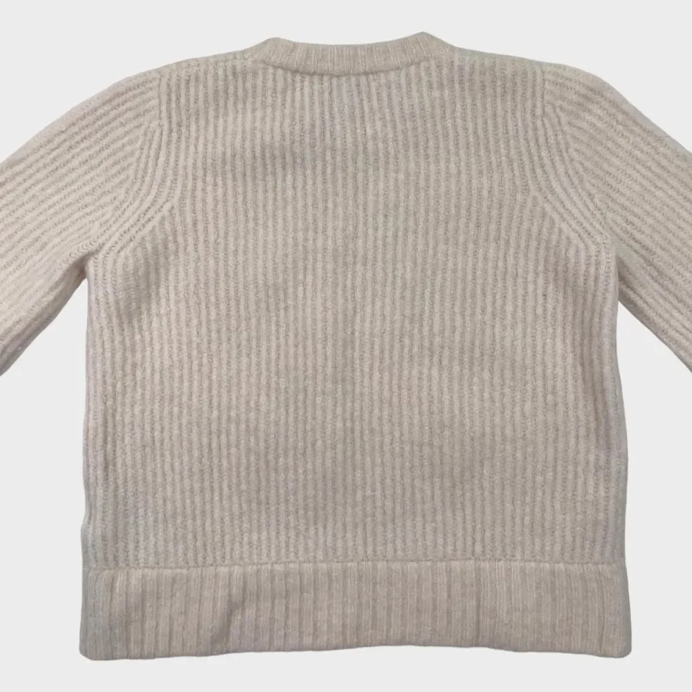 BELLA FREUD Hunky Dory Ribbed Knit Wool Sweater in Ivory Women's Size XS - Picture 12 of 14